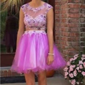 2 piece homecoming dress